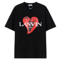 LANVIN Loving heart T-Shirt Black