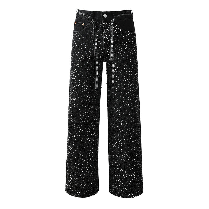 Purple Brand Crystal Diamond Jeans #9128