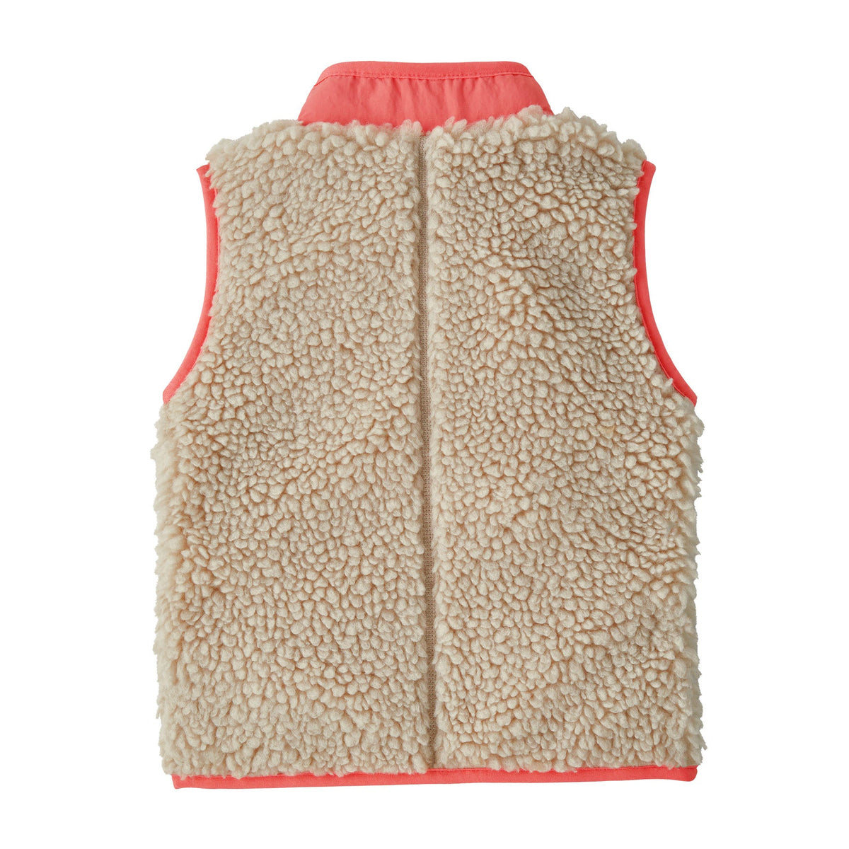 Patagonia Baby Retro-X® Fleece Vest in Natural w/ Sparkle Pink