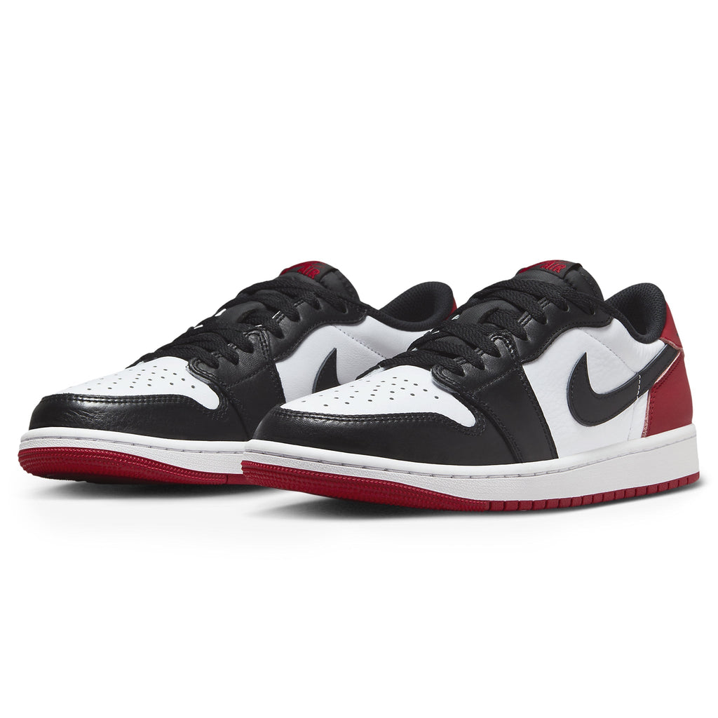 Air Jordan 1 Low Black Toe Sneakers - Red
