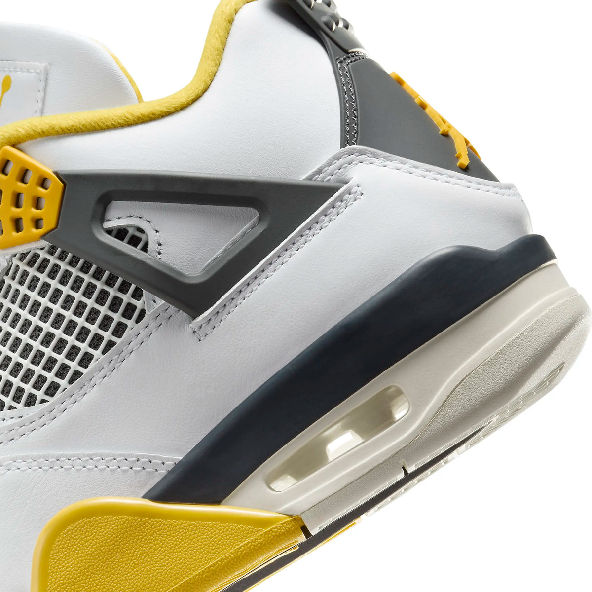 Air Jordan 4 Retro Vivid Sulfur - Women's Sneakers - White