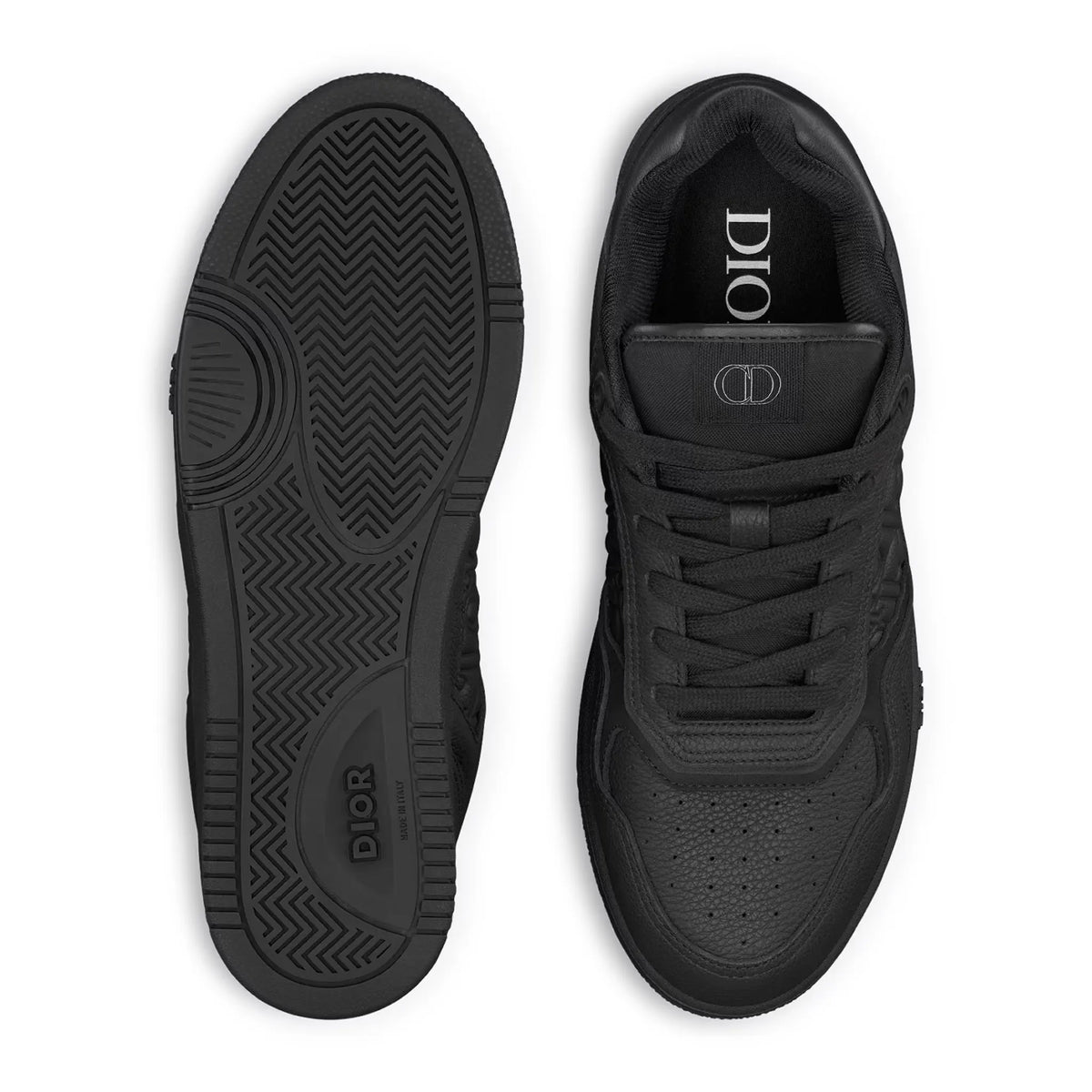 Dior B27 Uptown Black Grained Calfskin Sneaker