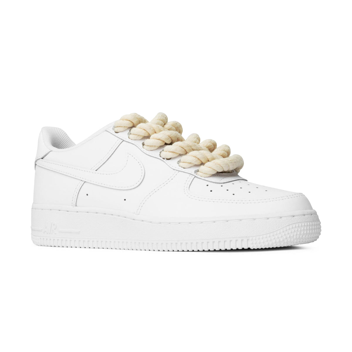 Nike Air Force 1 Low Rope Lace White Cream (GS) Sneakers