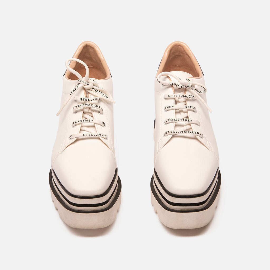 Stella McCartney B&W Leather Platform Sneaker