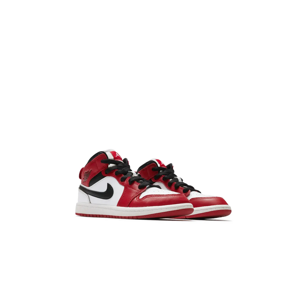 Preloved - Air Jordan 1 Mid Chicago White Heel (PS)