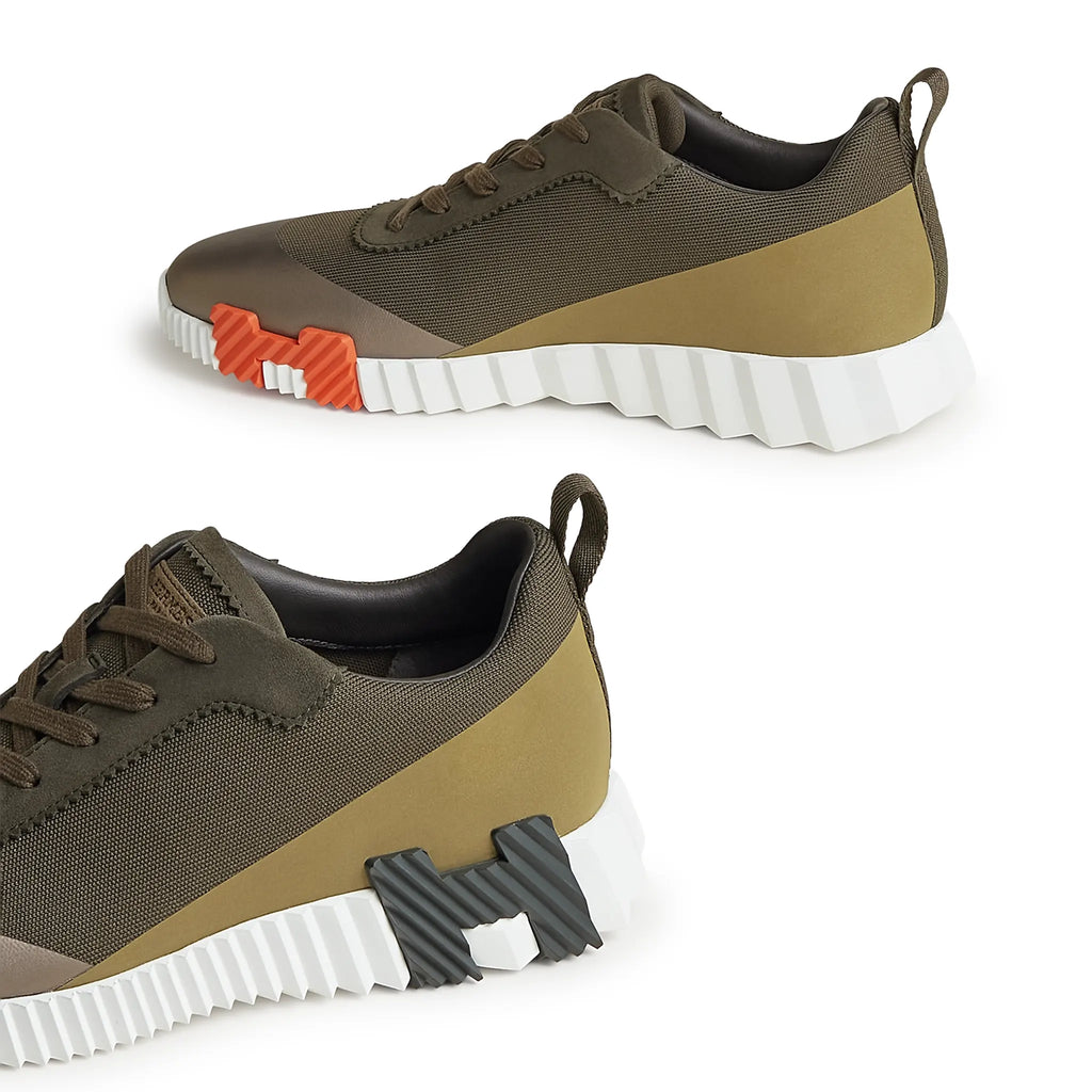 Hermes Paris Hermès Paris Bouncing Calf Sneaker Multicolour Forest Green