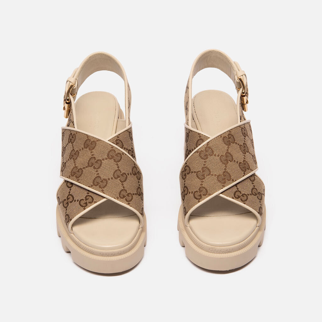Gucci Logo Lug Sole Sandals
