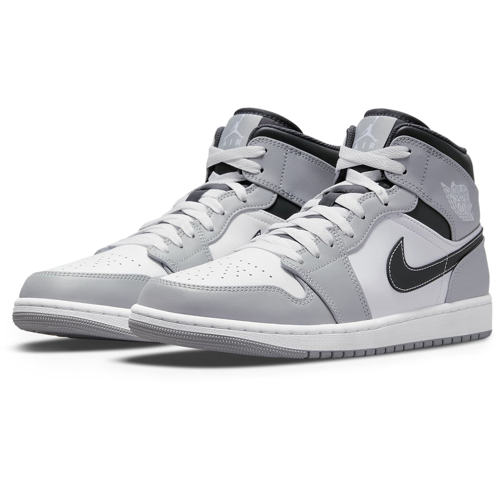 Air Jordan 1 Mid Light Smoke Grey Anthracite Sneakers