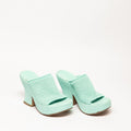 Bottega Veneta Bottega Mint Green Esparto Wedge